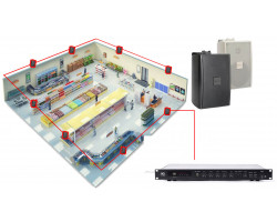 Акустична система для магазину 8 настінних динаміків BOSCH